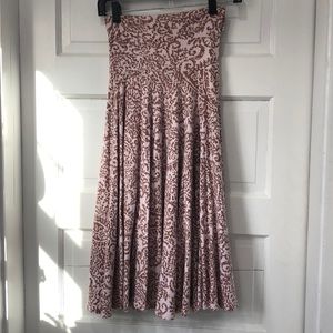 Convertible midi skirt or strapless dress
